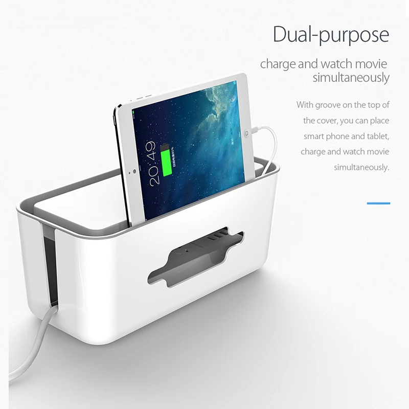 Пластиковая коробка для хранения проводов управления кабелем кабелей