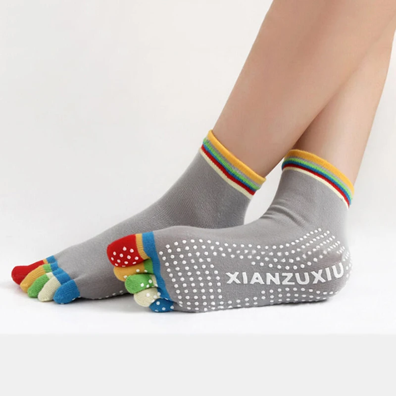 1 пара женские нескользящие носки для фитнеса | Женская одежда