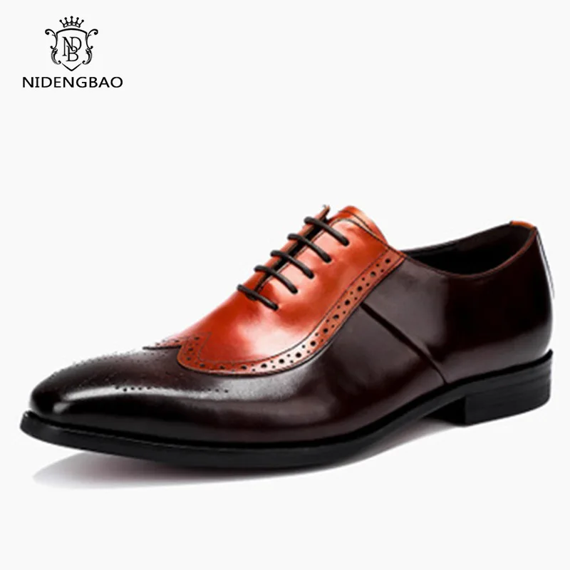 Туфли мужские из натуральной кожи деловой костюмный британский стиль свадебные