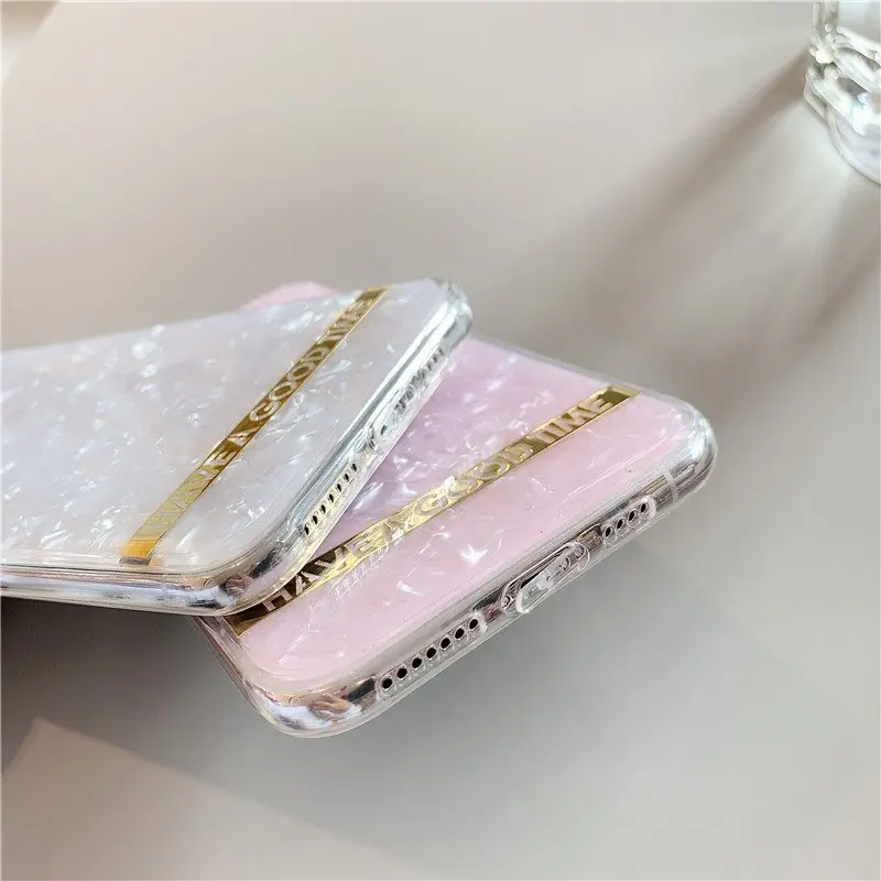 

INS Shell Pattern Mobile Phone Fall Resistance Protection Shell iPhone 11 Case iPhone 8 Plus Case iPhone XR Case