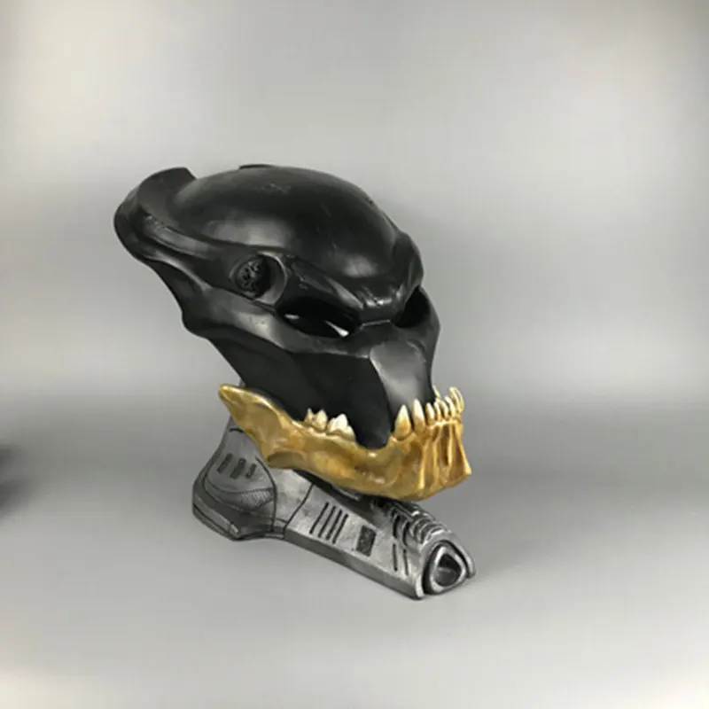 Lion face 1/1 масштаб Чужой против Хищника Аниме Фигурка AVP маска хищника модель куклы смола статуя рабочего стола украшения SM44 - Цвет: Lion face