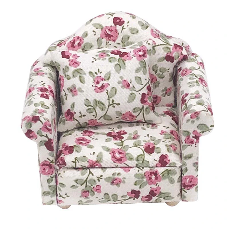 

Игрушечный миниатюрный диван для кукольного домика 1:12, набор мебели для гостиной, детская игрушка для ролевых игр