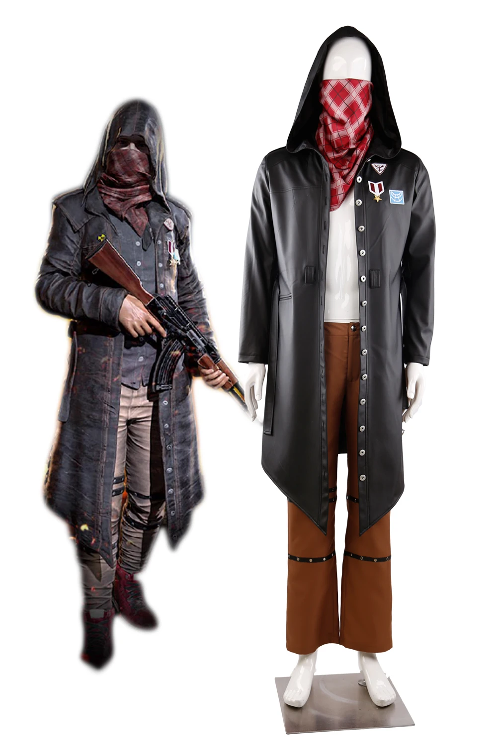 Костюм для косплея Playerunknown's Battlegrounds PUBG плащ тренчкот с карманами|cosplay costume|costume
