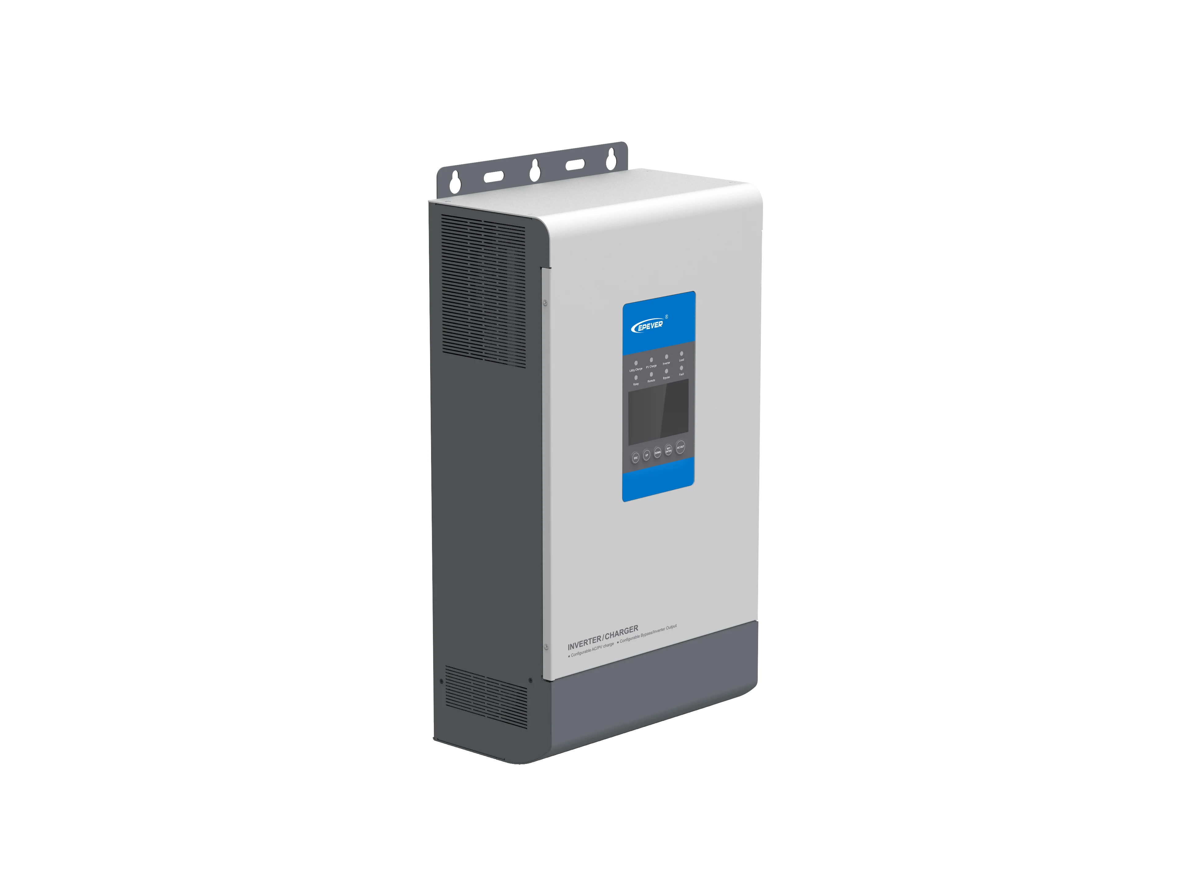 EPever 24V 3000W чистая Синусоидальная волна инвертор 60A MPPT Солнечное зарядное
