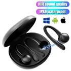 Bluetooth-гарнитура, Беспроводные спортивные наушники TWS, Bluetooth 5,0, наушники с ушным крючком для бега, стереонаушники с микрофоном, водонепроницаемые