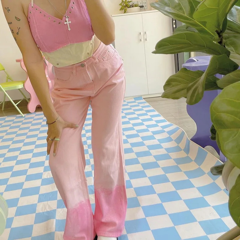 

Женские повседневные брюки с высокой талией и широкими штанинами