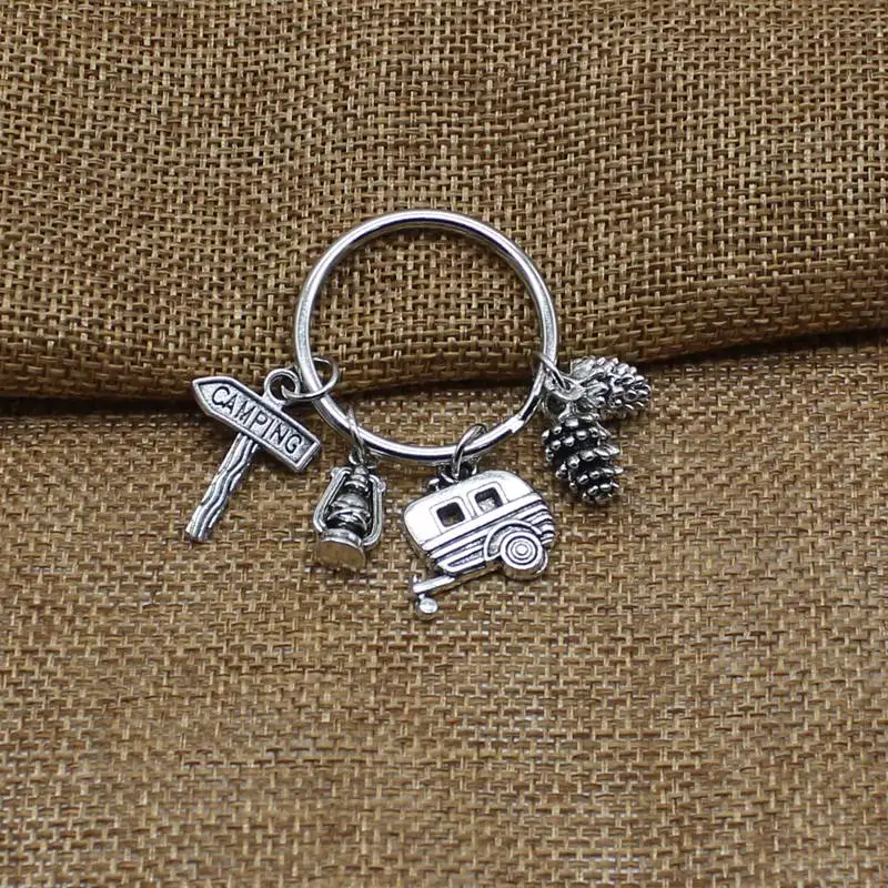 Новинка брелок для кемпинга в виде прицепа заднего вида природы летнего отдыха