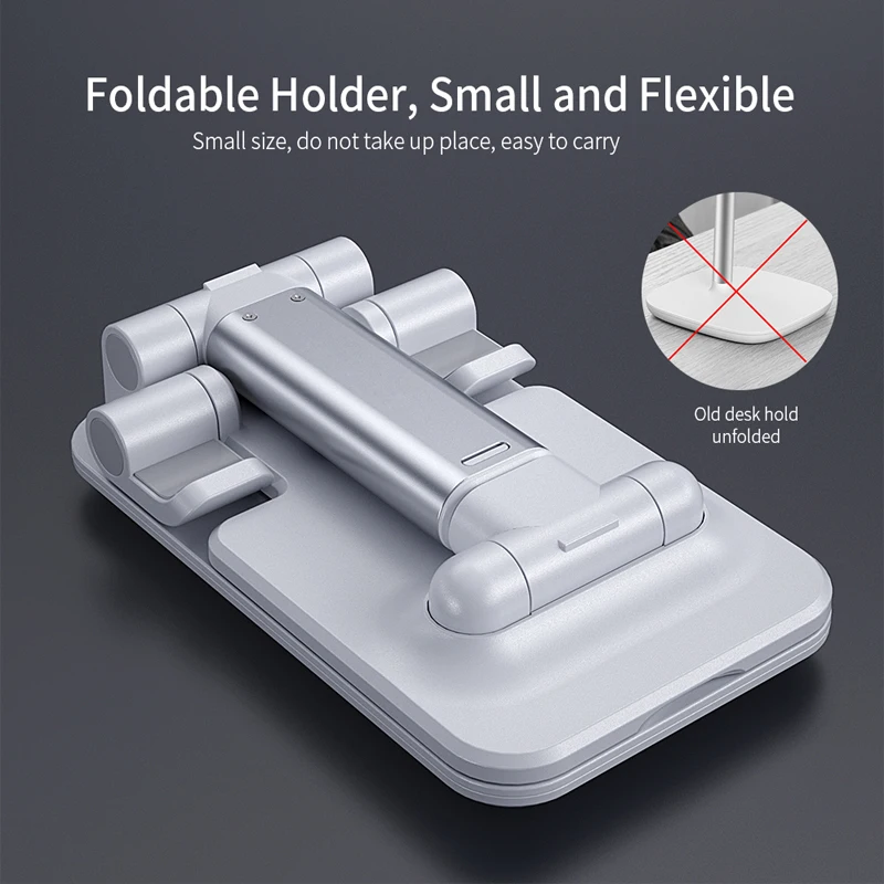 

Universal Desktop Mobile Phone Holder Stand Adjustable Foldable Tablet Stand Desktop Holder Mount For iPhone iPad Xiaomi huawei