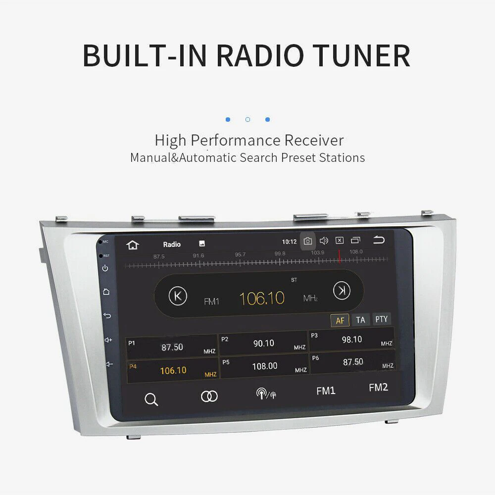Android 9.1 2G+32G Car Multimedia Player GPS Navigation Bluetooth Radio Player for Toyota Camry 2006 2007 2008 2009 2010 2011