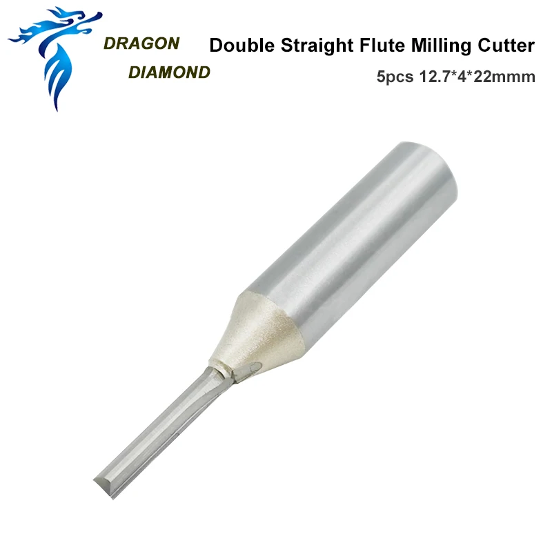 CNC Straight End Mill Double Flute Slot woodworking insert router Tool solid carbide TCT end milling cutter MDF PVC | Инструменты