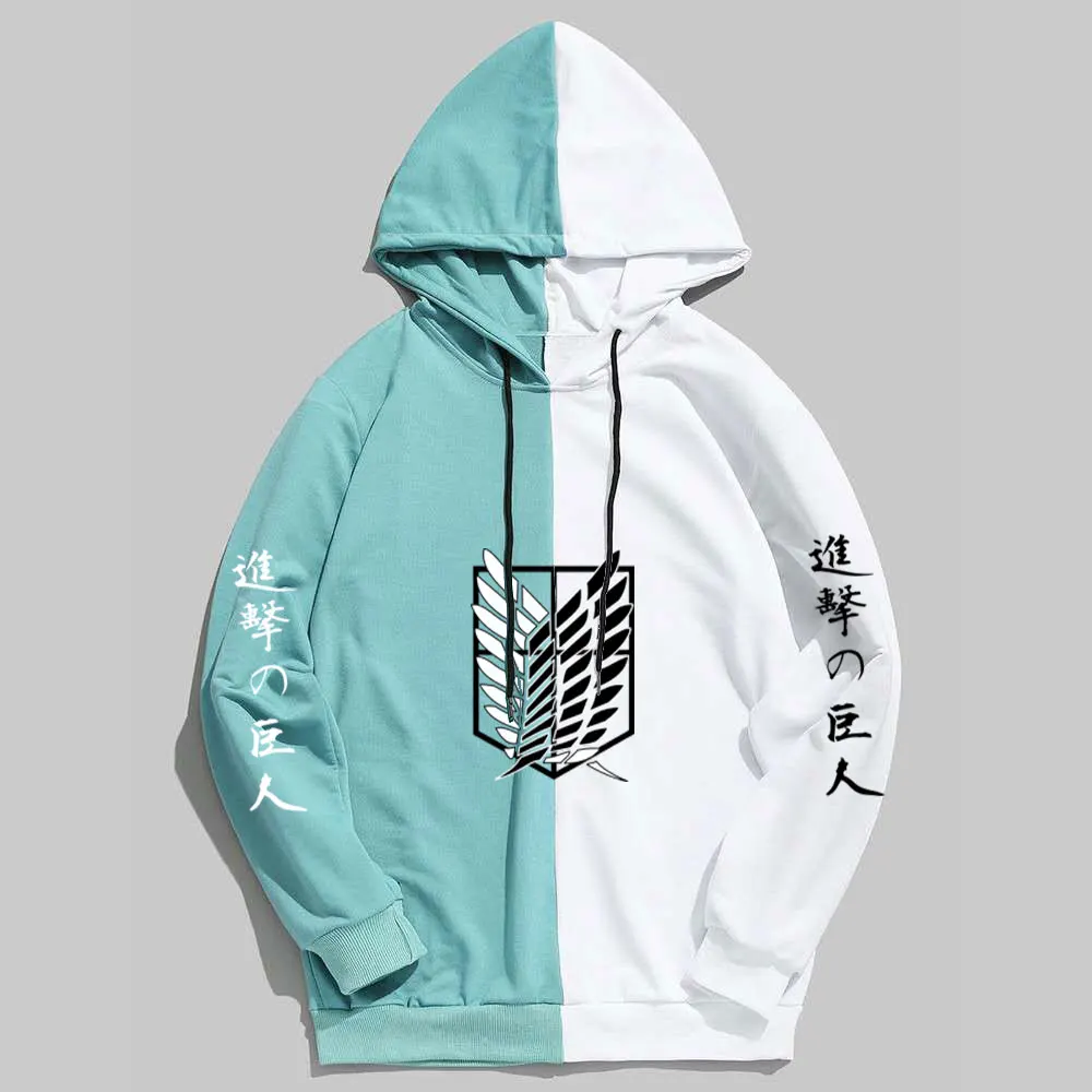 Новинка Летний Тонкий свитшот с рисунком из аниме атака на Титанов в стиле