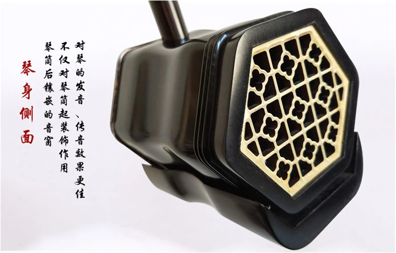 Эбеновый высококлассный музыкальный инструмент Erhu от Wang Jiawang 100% Ture кожа питона с