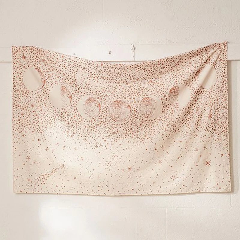 Enipate Звездная ночь гобелен ночное небо Луна Звезда Гипсофилы гобелены шаль дома