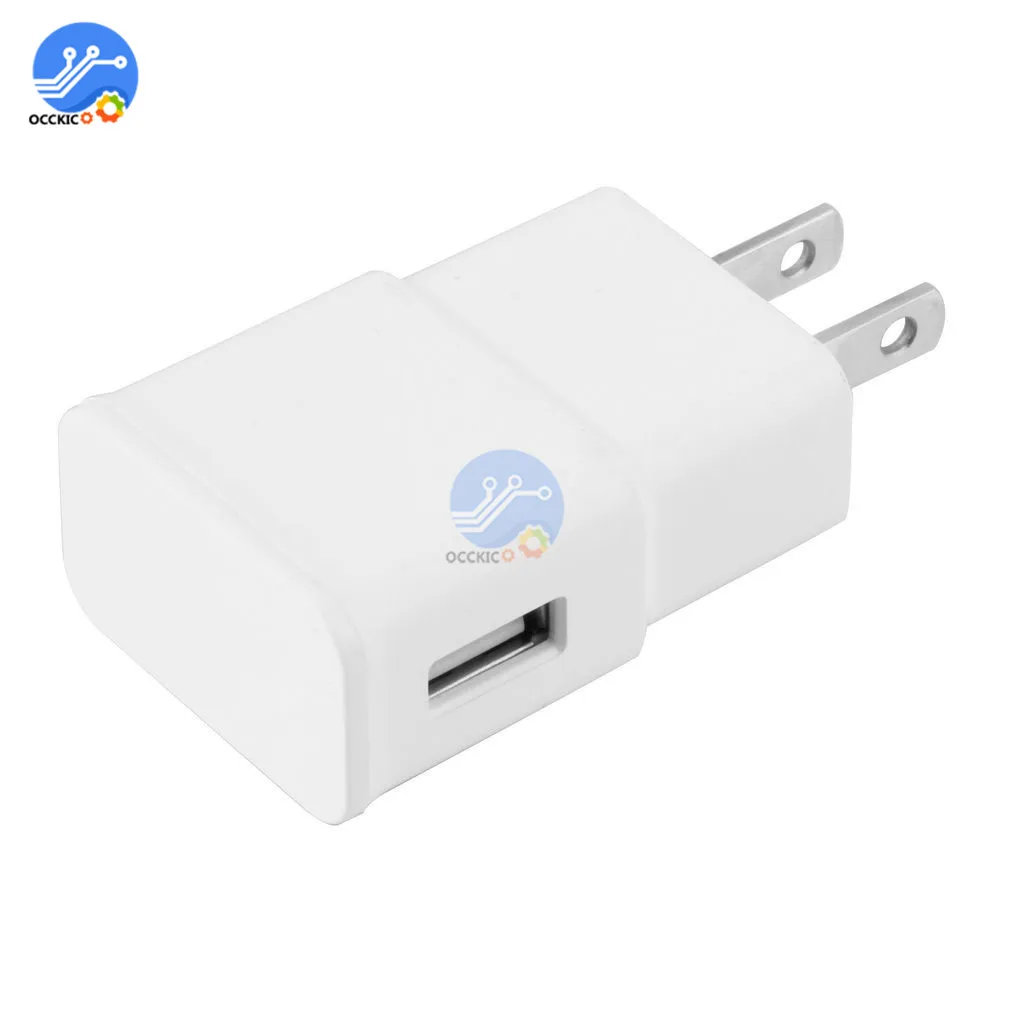 5V 2A USB Зарядное устройство головка Американский штекер Адаптер Мощность адаптер Белый 1-Порты и разъёмы стены Зарядное устройство Быстрая зарядка для путешествий бытовой