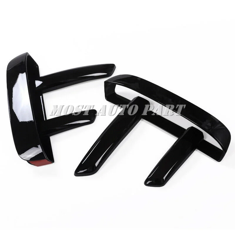 Черная внешняя Решетка переднего бампера из АБС пластика решетка