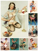 sexy ladies poster 5d diy full square and round diamond painting sexy lady embroidery cross stitch kit wall art club home decor