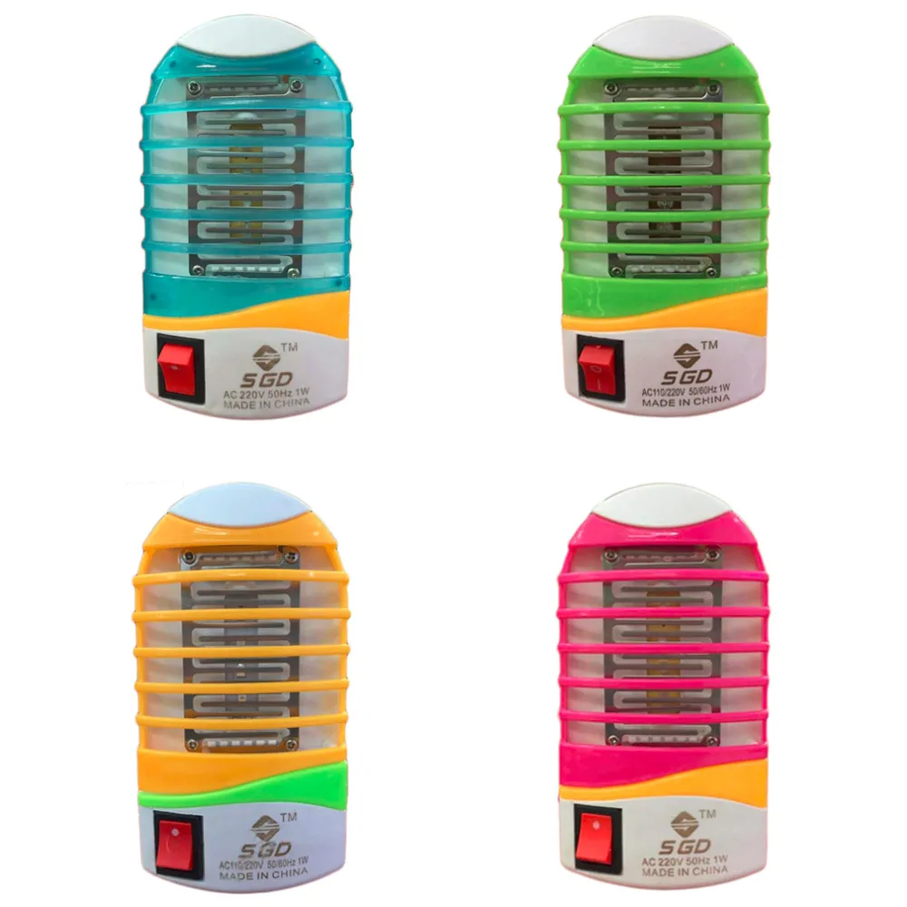 110-220V Home Practical LED Socket Electric Mosquito Repellent Fly Bug Insect Killer Trap Night Lamp Zapper EU Plug | Дом и сад