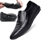 Классические мужские туфли на плоской подошве 2019 бизнес-мода легкая спортивная обувь для вождения удобная мужская обувь зимняя танцевальная обувь