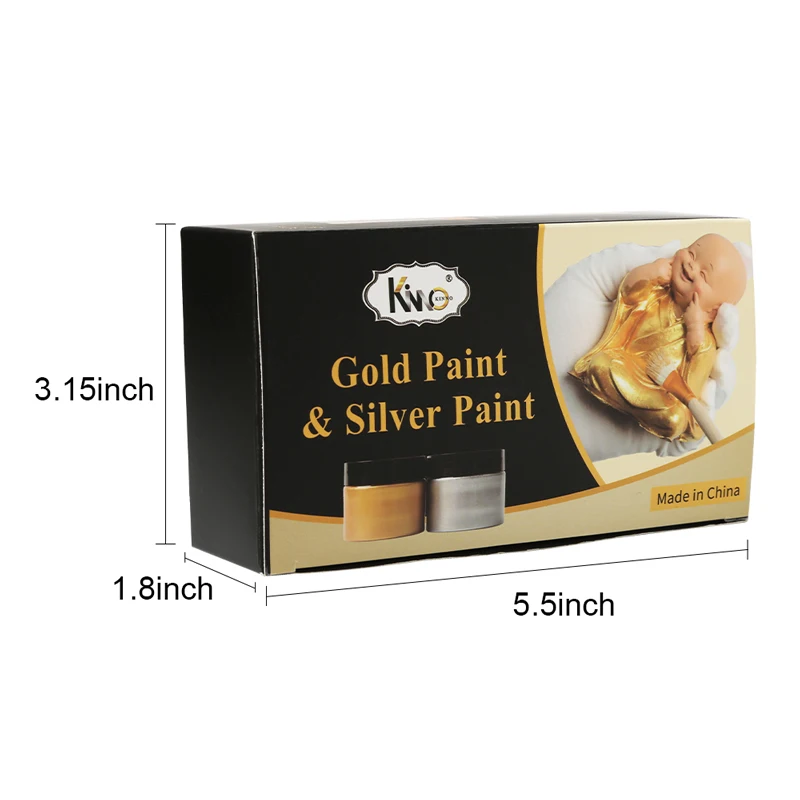 

50ml Gold Paint Metallic Acrylic Paint,waterproof Not Faded for Statuary Coloring DIY Hand Painted Graffiti Varnish Coating