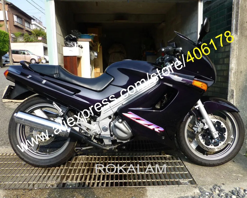 Для Kawasaki ZZR250 90 91 92 93 94 95 96 97 98 99 00 01 02 03 04 05 06 07 ZZR 250 темно синий комплект обтекателей