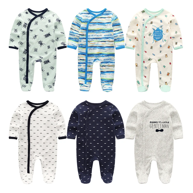 Одежда для новорожденных детей 100% хлопковый комбинезон младенцев мальчиков