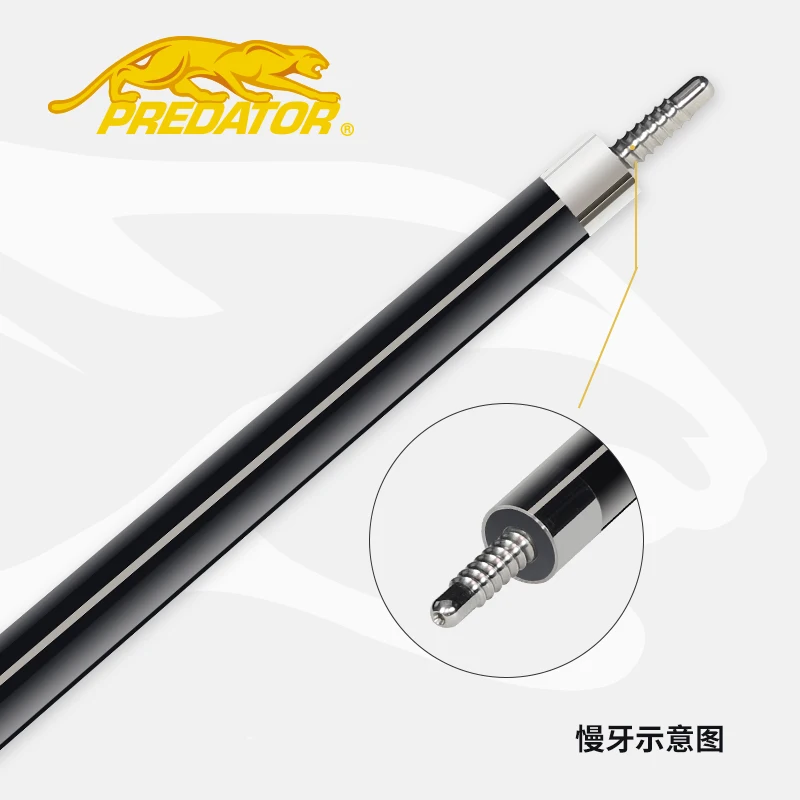 Slow-joint-12.4mm PREDATOR Billiard Pool Cue Black Technology Shaft Professional Carbon Fiber Shaft 12.4mm 12.9 mm Hot Sale Tecnologia Billar - Цвет: Slow-joint-12.4mm