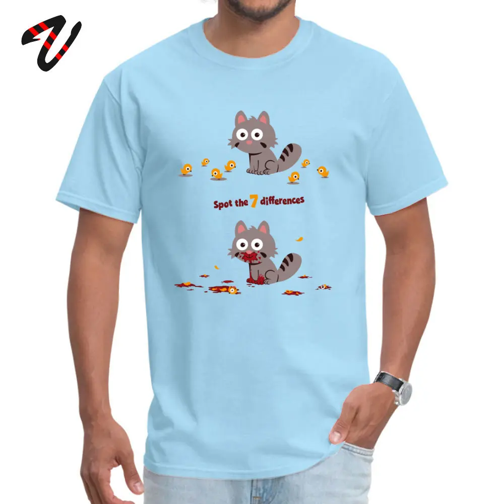 Пятна 7 различия футболка кота Футболка с принтом мужские футболки для девочек