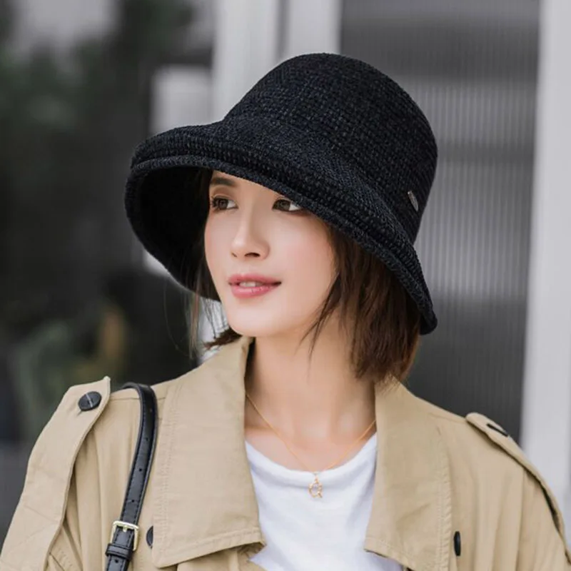 Женская вязаная шапка RUHAO ручной вязки в рыбацком стиле для осени и зимы 2019 |