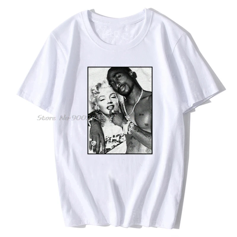 Футболка Мэрилин Монро 2Pac Тупак Шакур мужские майки футболки летняя мода новый