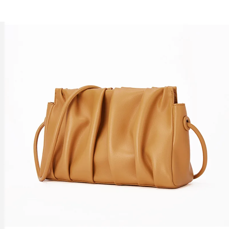 

Fashion Design Cloud Bags Quality Leather Women Shoulder Bag Ladies Bag Simple Texture Shoulder Handbags Female Crossbody Bag