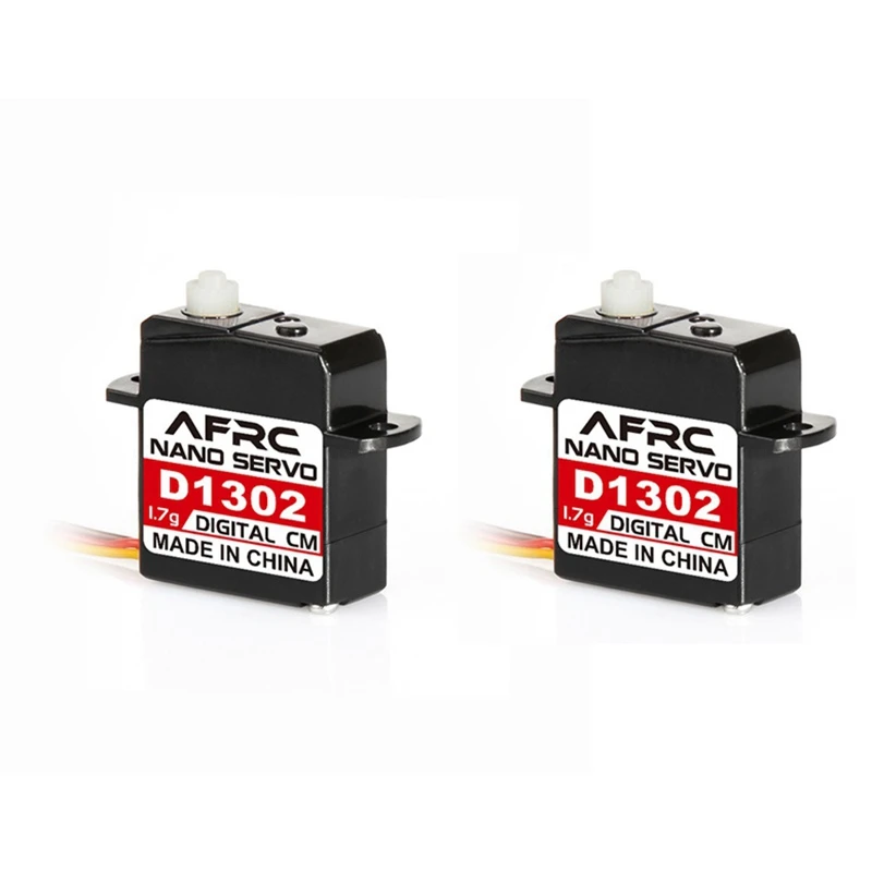 

AFRC D1302 Mini 1.7G Large Torque Mini Digital Servo JST Connector for RC Model Drone Airplane Helicopter-2Pcs