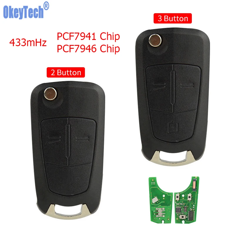OkeyTech умный дистанционный Автомобильный ключ для Opel Vauxhall Astra H 2004 2009 Zafira B 2005 2013 Corsa D