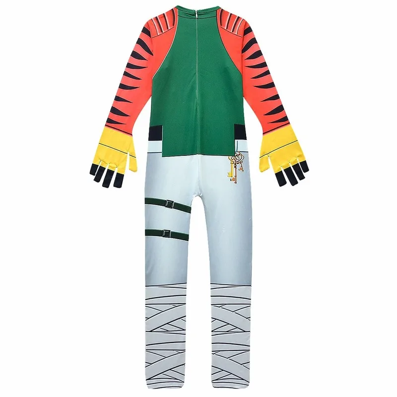 Костюмы на Хэллоуин для мальчиков комбинезоны мезмер/Раптор детская одежда