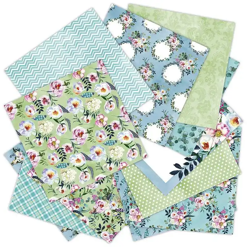

6'' Spring Summer Pattern Scrapbooking Packs Paper DIY Origami Art Album Background Pads Paper Card Making Scrapbook Paper Craft
