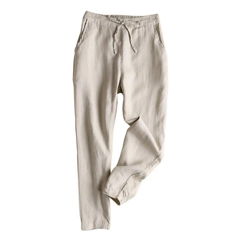 

Plus Size 5XL Spring Summer Harem Pants Women Cotton Linen Sweatpants Loose Wide Leg Pants Casual Trousers Women Clothes Q2436