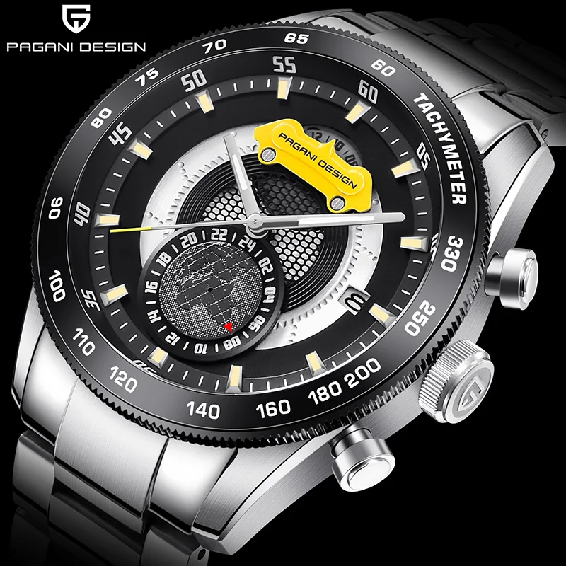 PAGANI DESIGN Luxury Men's Quartz Watch Fashion Business Military Digital Watch For Men 30m Waterproof Watches relogio masculino