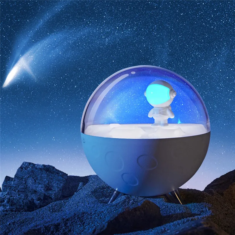 

Touch Switch Music LED Night Light Rechargeable Outer Space Table Reading Lamp 3 Modes Astronaut Night Lamp Sleeping Light