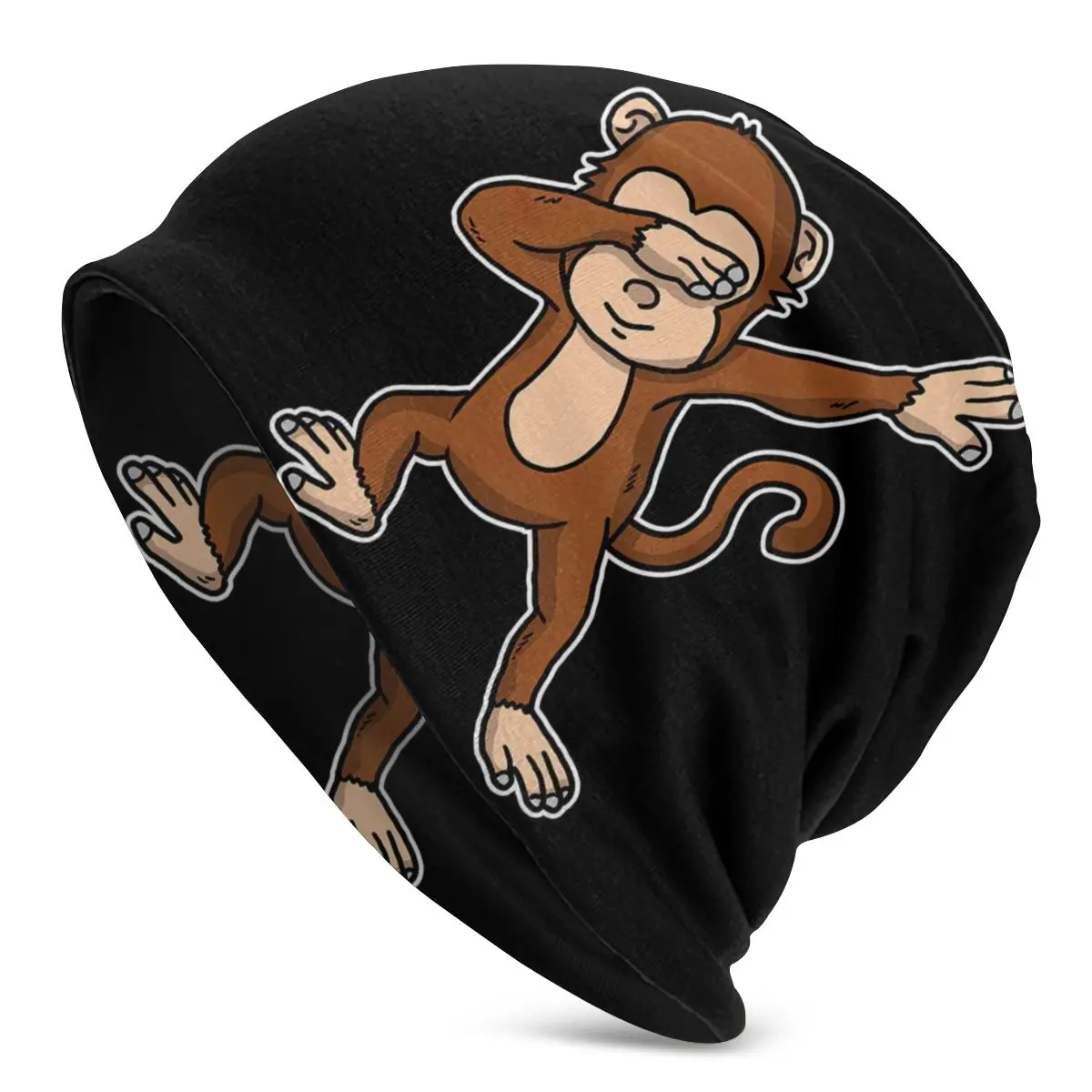 

Funny Dabbing Monkey Dab Dance Ape Lover Gift Beanies Pullover Cap Comfortable , Adult Men's Woman Knit Hat