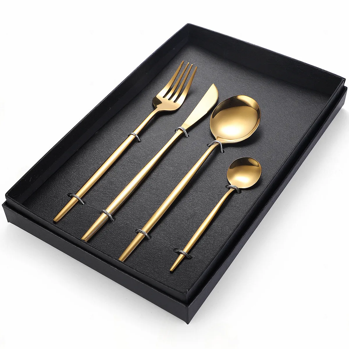 

Tableware Cutlery Complete Set Fork Knife Set Cutlery Stainless Steel Dinner Spoon Dinnerware Rose Gold Set Dropshipping