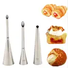 Набор кондитерских изделий Насадка На кондитерский мешок, 3 шт., шприц для крема наконечников, сопел, тортов, десертов, кондитерских изделий, инструменты для украшения кондитерских изделий