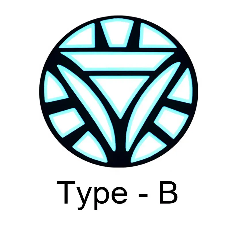 Type - B Железный человек светодиодный светильник акустическое управление o-образным вырезом с короткими рукавами футболки звуковая активация рубашки для вечерние - Цвет: Type - B