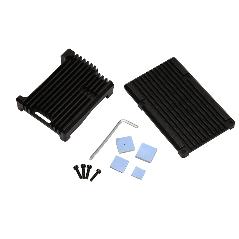 

for Raspberry Pi 3 Aluminum Case Metal Shell Black Enclosure for RPI Raspberry Pi 3B / 3B +
