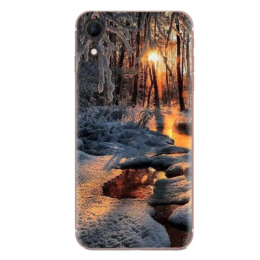 Чехол для Xiaomi Redmi Mi 4 7A 9T K20 CC9 CC9e Note 7 8 9 Y3 SE Pro Prime Go Play мягкий чехол с рисунком зимний