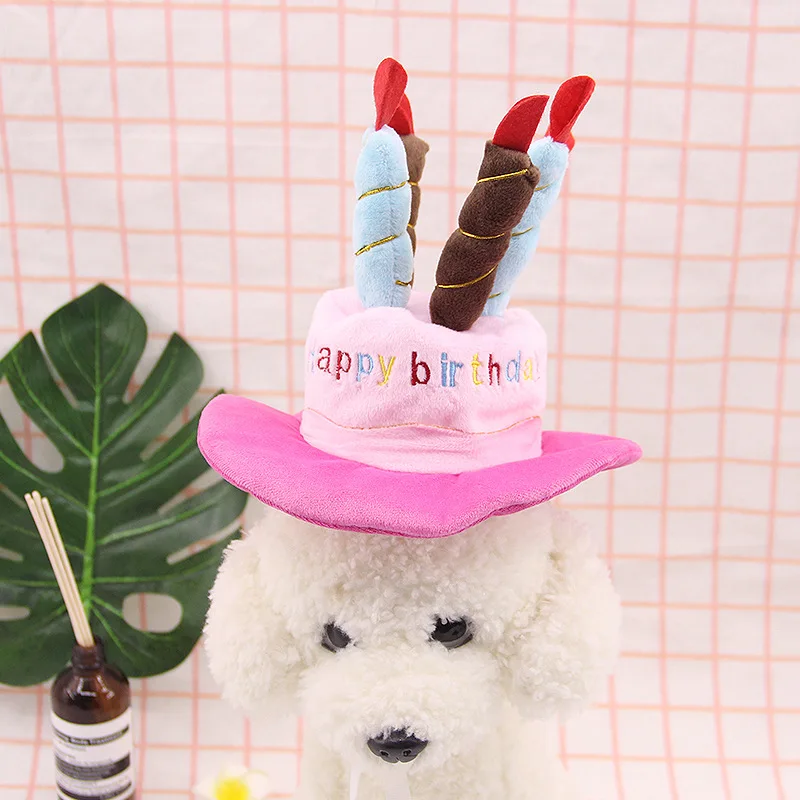 Aapet 1 пара суперэластичных вельветовых шляпа для животных торт ко дню рождения