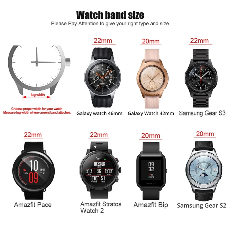 ONEON ремешок для часов 20 мм 22 быстросъемный кожаный gear S3 S2 Классическая Замена