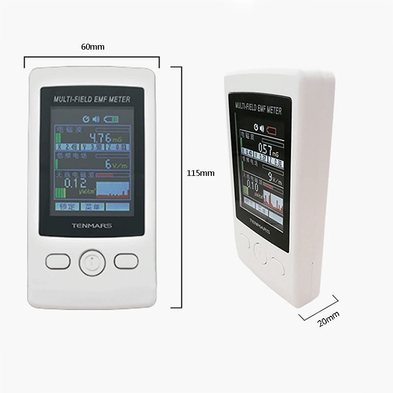 TM 190 Многофункциональный Гаусс 3 осевой Магнитный Электрический RF измеритель