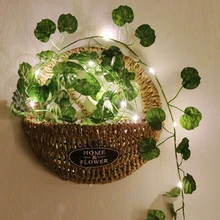 2.2M 25LED Artificial Wisteria Flowers String Light Fairy Rattan Lamp Chain For Home Garden Wedding Decoration Chain Lamp