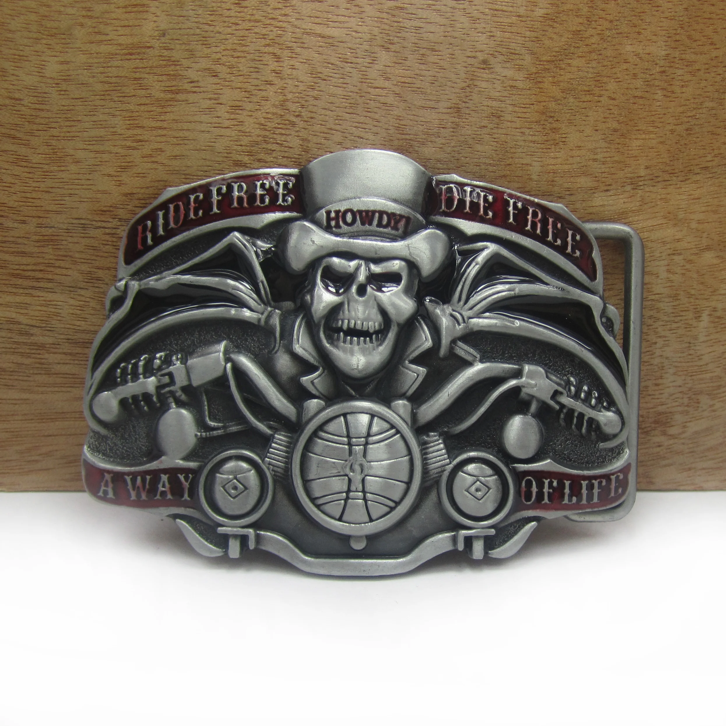 Пряжка BuckleClub с черепом для мужчин ширина 4 см|Пряжки и крючки| |