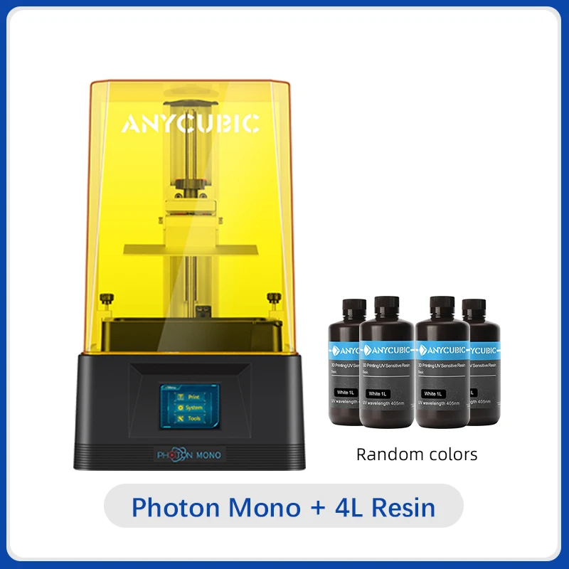 

ANYCUBIC Photon Mono 3D Printer 405nm UV Resin Printers with 6 inch 2K LCD Screen Fast Printing Speed 130x80x165mm 3D imprimante