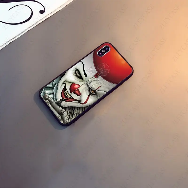 pennywise the clown horror pattern soft phone case for iphone x xs xr xsmax 11 12pro max 5s se 2020 6splus 7 8plus 12mini cover free global shipping